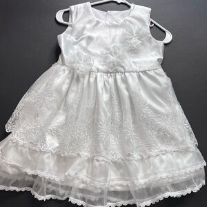 Elegant White Kids Dress